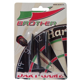 Náhradní násadky k šipkám nylonové S 3 ks - černé