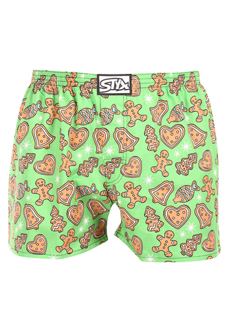 Pánské trenky Styx art klasická guma Vánoce perníčky (A1753) S