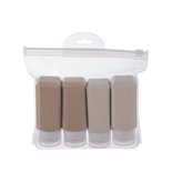 Sada cestovní silikon 4 ks+pouzdro