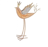 Kovový pták s korunkou 37 cm