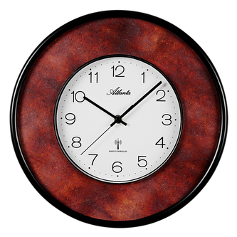 Designové nástěnné hodiny AT4540-18 Atlanta řízené signálem DCF 34cm