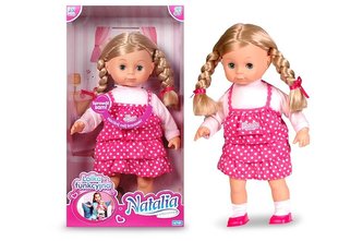 Lalka Natalia mówi po polsku 39 cm z warkoczami Lalka Natalia mówi po polsku 39 cm z warkoczami