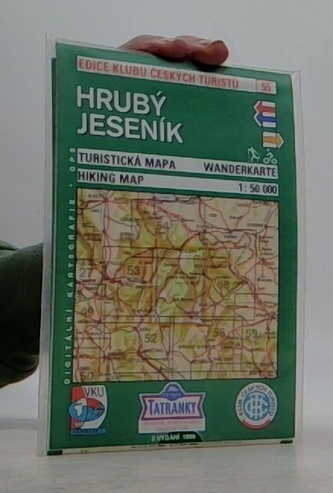 Hrubý Jeseník. Turistická mapa 1: 50 000