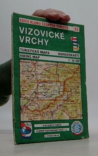 KČT 93 Vizovické Vrchy 1:50T Turistická mapa