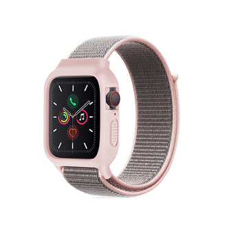 Nylonový set 2v1 pro Apple Watch 42/44/45mm,Růžová Nylonový set 2v1 pro Apple Watch 42/44/45mm,Růžová