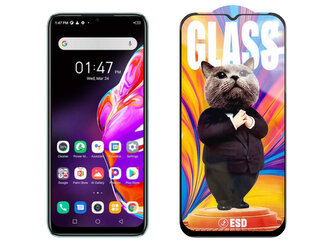 3D Ochranné tvrzené sklo na Infinix HOT 10s/X689/X689B - Mr. Cat ESD