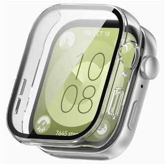 Ochranný plastový kryt pro Huawei Fit 3,Průhledná