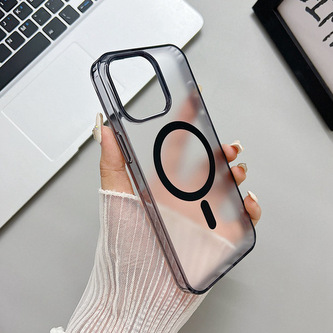 Magsafe průhledně černý kryt pro iPhone 15 Pro Max