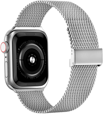 Milánský tah s přezkou pro Apple Watch 38/40/41/42(S10)mm,Stříbrná