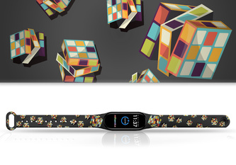 Náhradní náramek Mi band 3/4/5/6/7 Rubikova kostka,Vícebarevná,Xiaomi Mi band 5/6/7 Náhradní náramek Mi band 3/4/5/6/7 Rubikova kostka,Vícebarevná,Xiaomi Mi band 5/6/7
