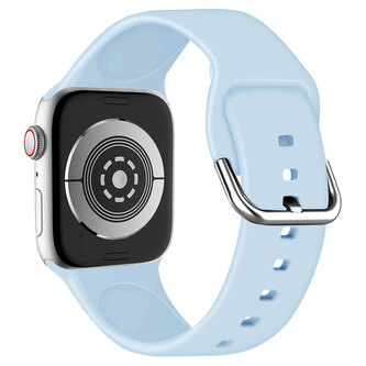 Jednobarevný řemínek s přezkou pro Apple Watch 38/40/41/42(S10)mm,Modro-Šedá Jednobarevný řemínek s přezkou pro Apple Watch 38/40/41/42(S10)mm,Modro-Šedá