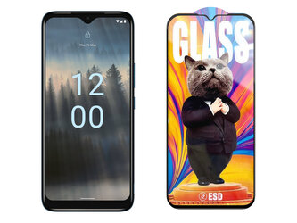 3D Ochranné tvrzené sklo na Nokia C12 - Mr. Cat ESD