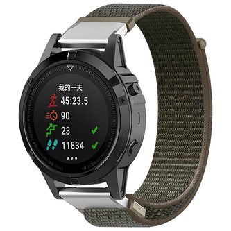 Nylonový řemínek 22mm,Khaki Zelená