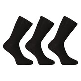 3PACK ponožky Nedeto vysoké medic černé (3PMV001) L