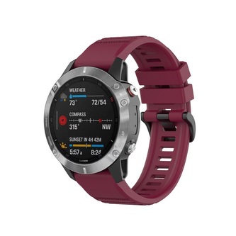 QuickFit silikonový řemínek s přezkou 22mm,Vínový