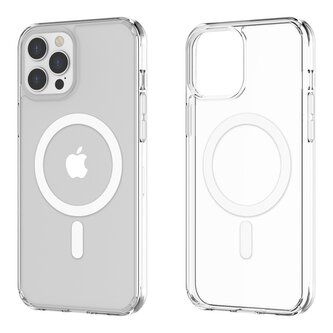 Průhledný tvrzený MagSafe kryt na iPhone 12 Pro Max