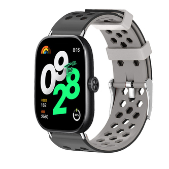Dvojbarevný náhradní řemínek Xiaomi Redmi Watch 4/5,Černo-Šedý
