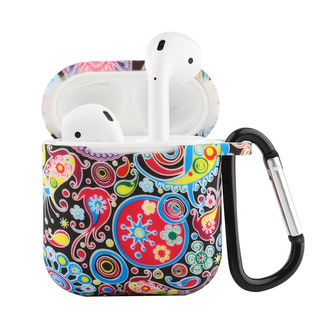 Vzorovaný obal s karabinou pro AirPods 1/2,2