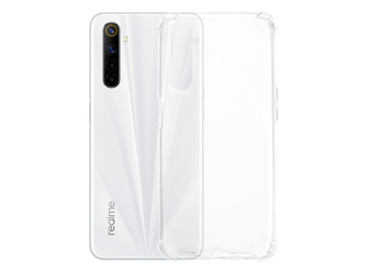 Realme 6 / 6S - Průhledný kryt,Zesílená ochrana rohů a hran