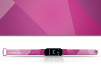 Náhradní náramek Mi band 3/4/5/6/7 Fialová mlha,Vícebarevná,Xiaomi Mi band 5/6/7