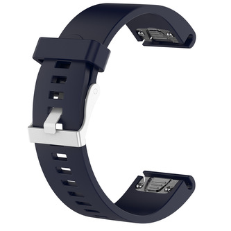 QuickFit silikonový hladký řemínek s přezkou 20mm,Tmavě Modrý