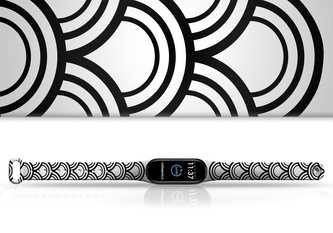 Náhradní náramek Mi band 3/4/5/6/7 Tajemné půlkruhy,Vícebarevná,Xiaomi Mi band 5/6/7 Náhradní náramek Mi band 3/4/5/6/7 Tajemné půlkruhy,Vícebarevná,Xiaomi Mi band 5/6/7