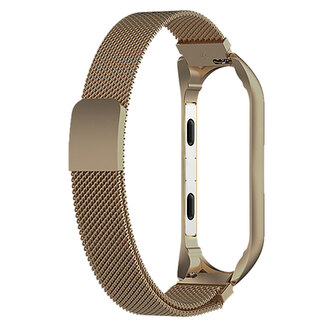 Milánský tah magnetické zapínání Mi Band 5/6,Zlatý,Xiaomi  Mi band 5/6