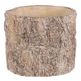 Obal betonový - imitace dřevěné kůry, vel. M, hnědý Obal betonový - imitace dřevěné kůry, vel. M, hnědý