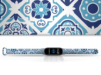 Náhradní náramek Mi band 3/4/5/6/7 Modrý porcelán,Vícebarevná,Xiaomi Mi band 3/4 Náhradní náramek Mi band 3/4/5/6/7 Modrý porcelán,Vícebarevná,Xiaomi Mi band 3/4