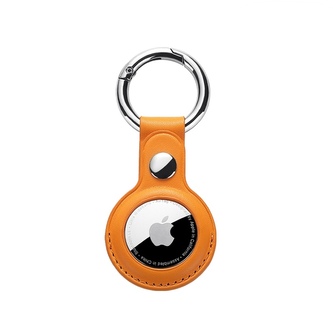 Kožená klíčenka pro Airtag,Oranžová