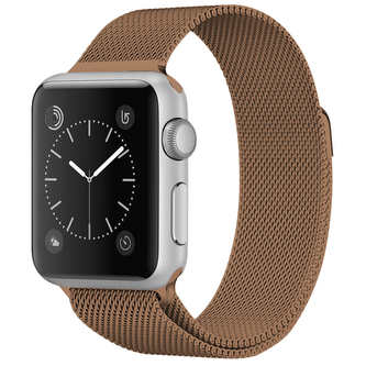 Milánský tah magnetický pro Apple Watch 42/44/45/46/49mm,Hnědá