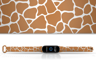 Náhradní náramek Mi band 3/4/5/6/7 Žirafí srst,Bílá,Xiaomi Mi band 3/4