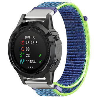 Nylonový řemínek 26mm,Modro-Zelená