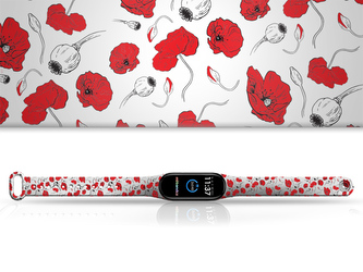 Náhradní náramek Mi band 3/4/5/6/7 Vlčí máky,Vícebarevná,Xiaomi Mi band 3/4,Pro Mi band 3/4 Náhradní náramek Mi band 3/4/5/6/7 Vlčí máky,Vícebarevná,Xiaomi Mi band 3/4,Pro Mi band 3/4