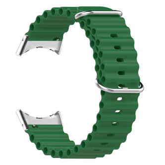 Vroubkovaný řemínek s přezkou pro Google Pixel Watch,Zelená