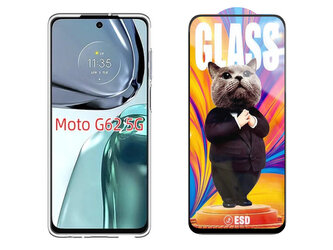 3D Ochranné tvrzené sklo na Motorola Moto G62 5G - Mr. Cat ESD