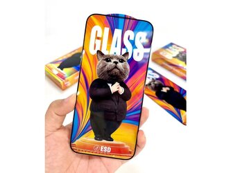 3D Ochranné tvrzené sklo na iPhone 17 Pro - Mr. Cat ESD