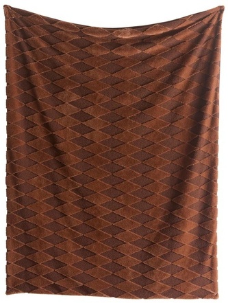 Přehoz Cosy Diamond Chocolate 150x200