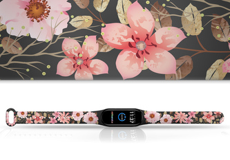 Náhradní náramek Mi band 3/4/5/6/7 Růžová louka,Vícebarevná,Xiaomi Mi band 5/6/7 Náhradní náramek Mi band 3/4/5/6/7 Růžová louka,Vícebarevná,Xiaomi Mi band 5/6/7