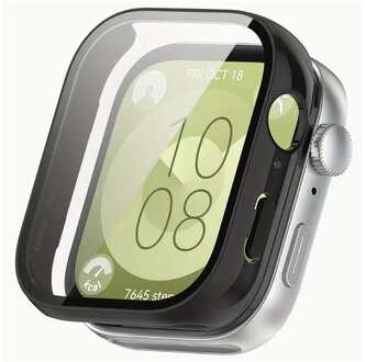 Ochranný plastový kryt pro Huawei Fit 3,Lesklá černá