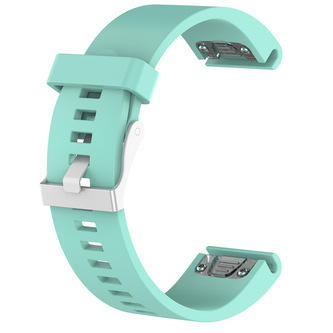 QuickFit silikonový hladký řemínek s přezkou 20mm,Tyrkysový