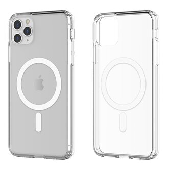 Průhledný tvrzený MagSafe kryt na iPhone 11 Pro Max