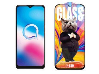 3D Ochranné tvrzené sklo na Alcatel 3X 2020 - Mr. Cat ESD