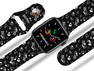 Apple watch řemínek Harry potter - Postavičky,42/44/45/46/49mm,černá Apple watch řemínek Harry potter - Postavičky,42/44/45/46/49mm,černá