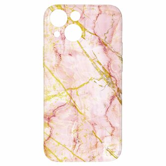 Kryt Růžovo zlatý mramor pro iPhone 13 Mini Kryt Růžovo zlatý mramor pro iPhone 13 Mini