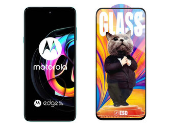 3D Ochranné tvrzené sklo na Motorola Edge 20 Lite - Mr. Cat ESD