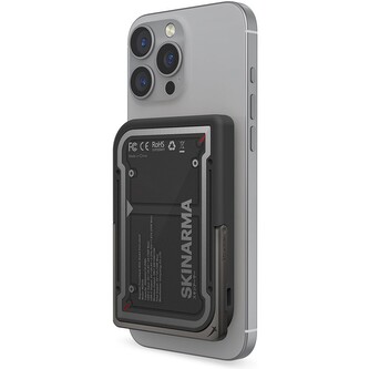 SKINARMA Nexus Mecha MagSafe powerbanka se stojánkem, USB-C, PD (5000 mah) černá