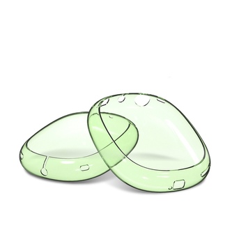 Silikonový kryt náušníků pro Airpods Max,Průhledná zelená