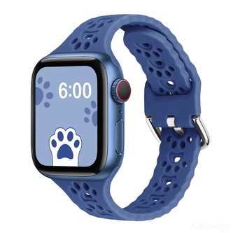 Řemínek s pacičkami a přezkovým zapínáním pro Apple Watch 42/44/45/46/49mm,Modrý