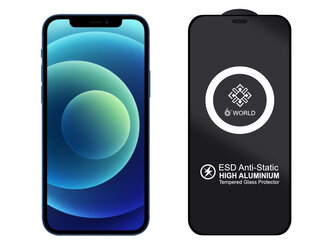 ESD 3D Ochranné tvrzené sklo na iPhone 12 Pro Max